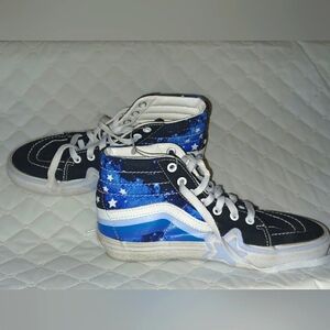 Vans Sk8-Hi Glow Galaxy Kids 3 Rainbow Star Skate Shoe